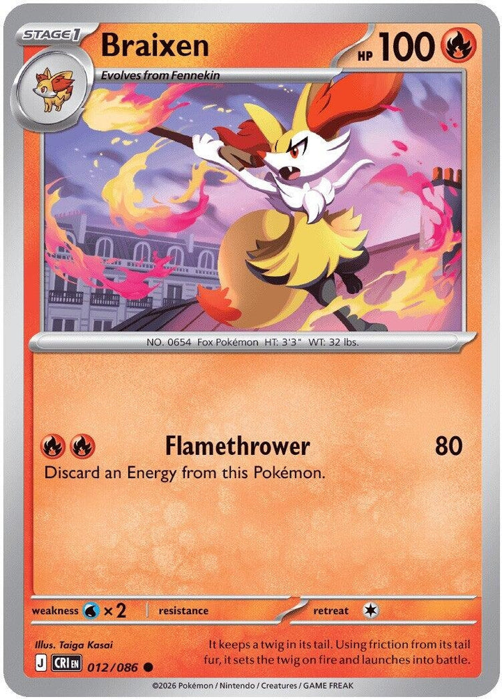 Braixen (012/086) (CRI)