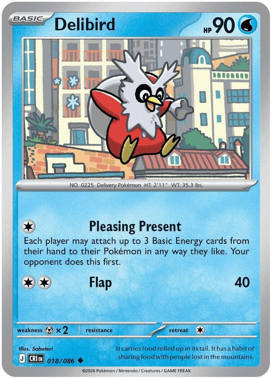 Image for Delibird (018/086) (CRI) - Pokemon