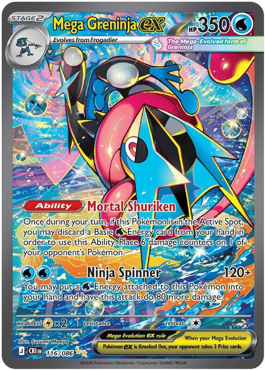 Mega Greninja ex (116/086) (CRI)