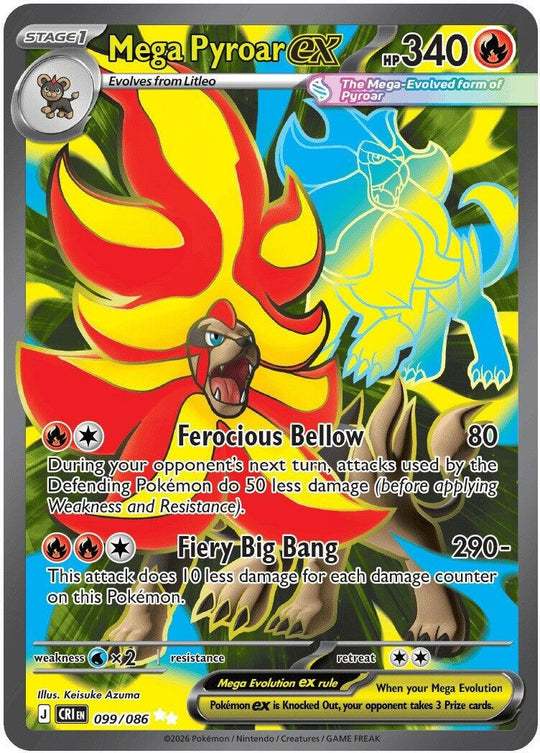 Mega Pyroar ex (099/086) (CRI)