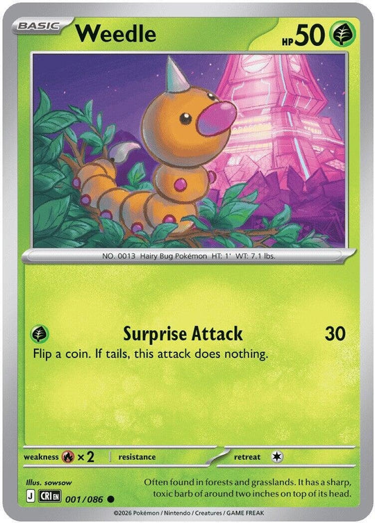 Weedle (001/086) (CRI)