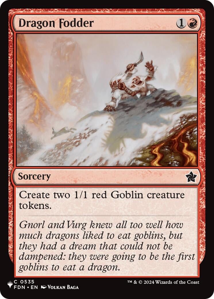Image for Dragon Fodder (FDN) (535) (LIST) - Magic: The Gathering