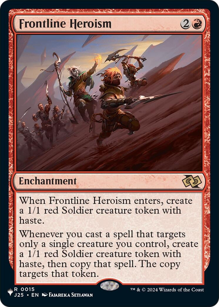 Image for Frontline Heroism (15) (LIST) - Magic: The Gathering