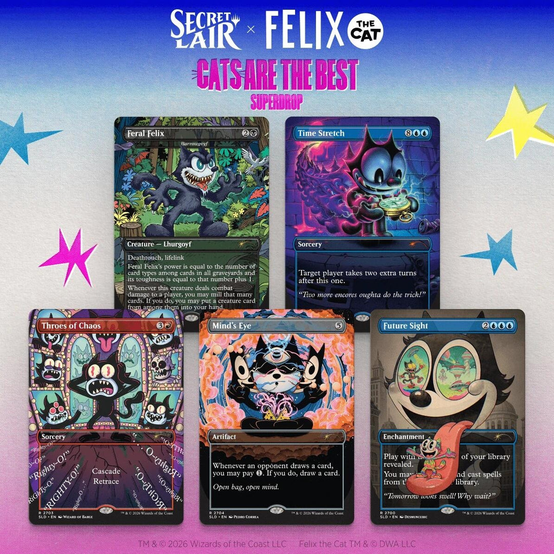 Image for Secret Lair Drop: Secret Lair x Felix the Cat: Magic Bag of Tricks - Non-Foil Edition - Magic: The Gathering