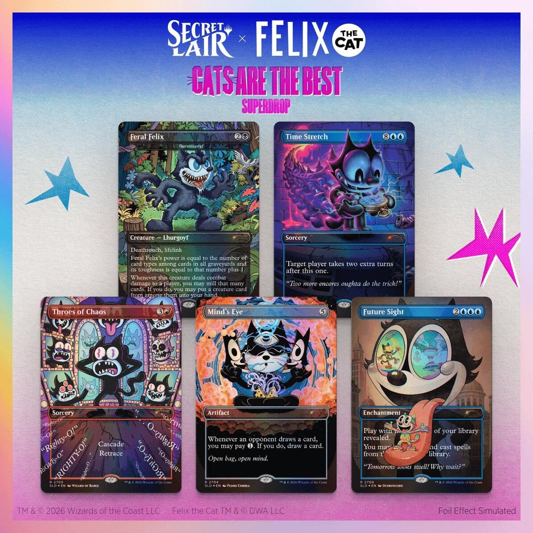 Image for Secret Lair Drop: Secret Lair x Felix the Cat: Magic Bag of Tricks - Traditional Foil Edition - Magic: The Gathering
