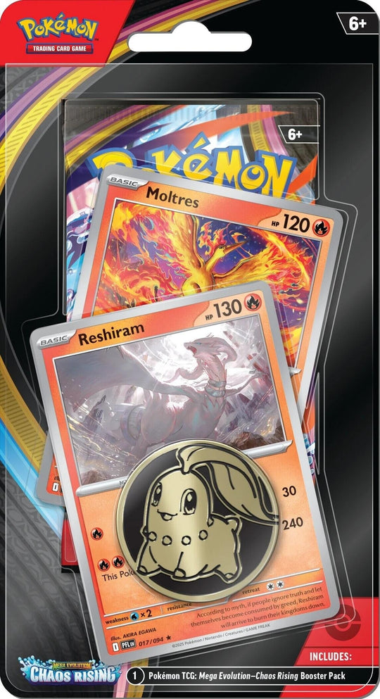 Image for Chaos Rising Single Pack Blister [Reshiram/Moltres] - Pokemon