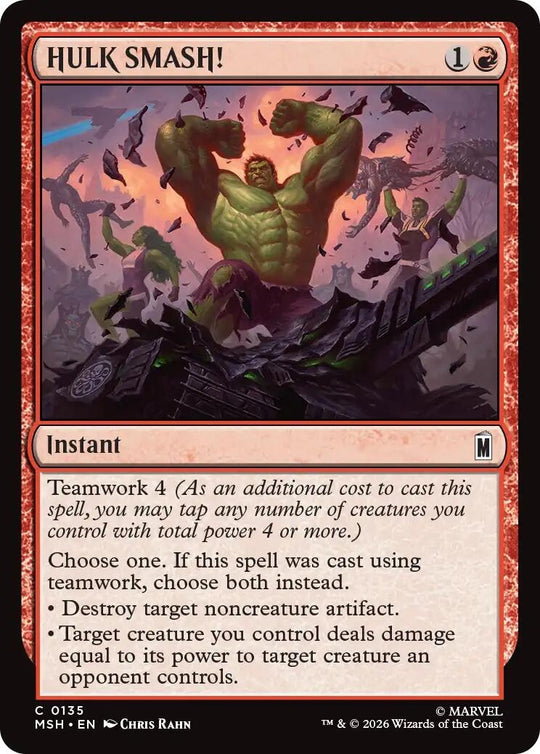 Image for HULK SMASH! (135) (MSH) - Magic: The Gathering