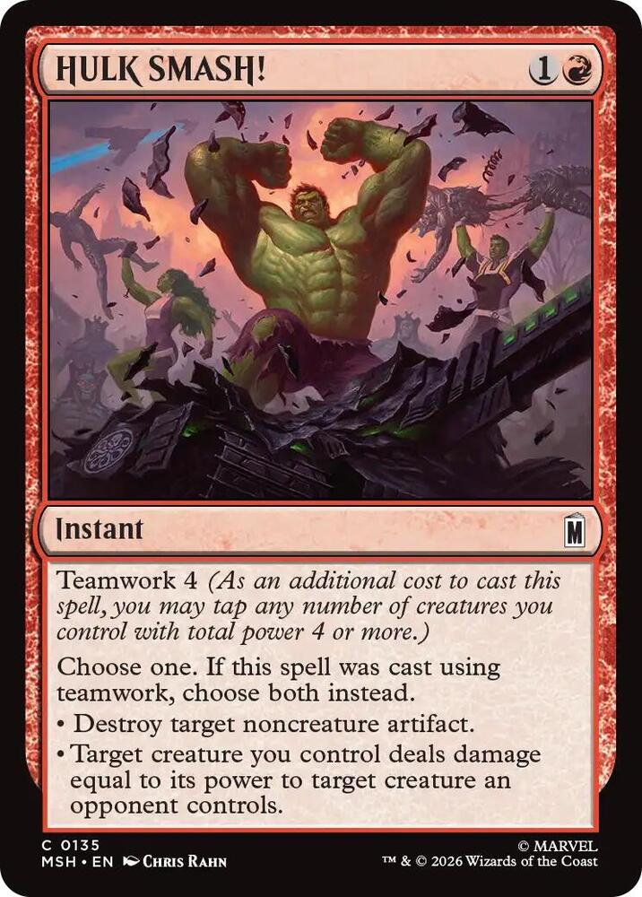 Image for HULK SMASH! (135) (MSH) - Magic: The Gathering