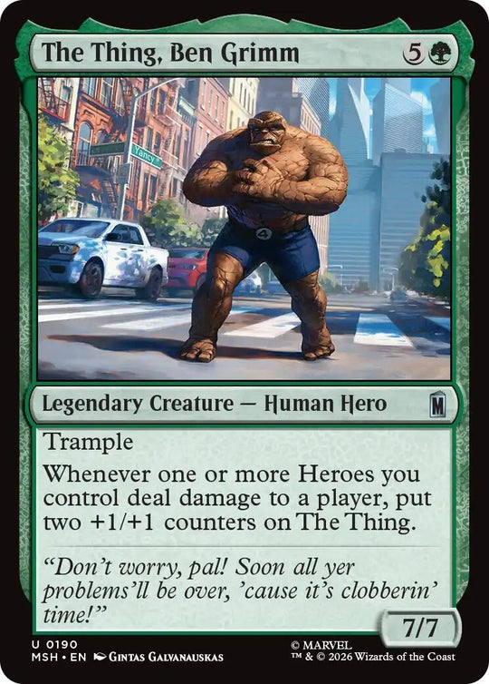 Image for The Thing, Ben Grimm (190) (MSH) - Magic: The Gathering