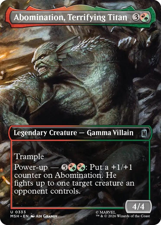 Abomination, Terrifying Titan (Borderless) (333) (MSH)