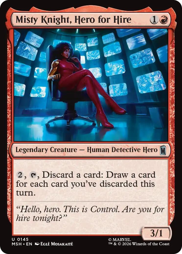 Misty Knight, Hero for Hire (145) (MSH)