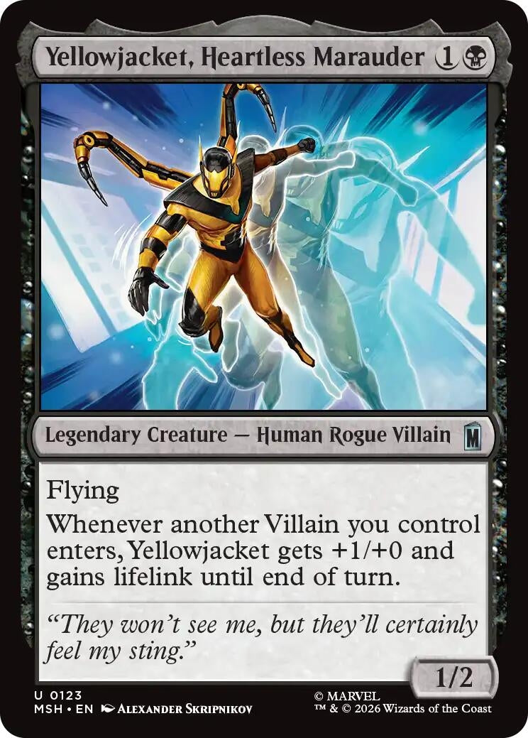 Yellowjacket, Heartless Marauder (123) (MSH)