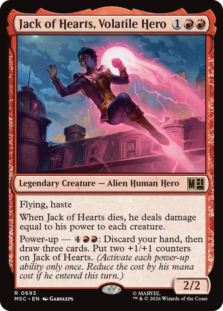 Jack of Hearts, Volatile Hero (693) (MSC)