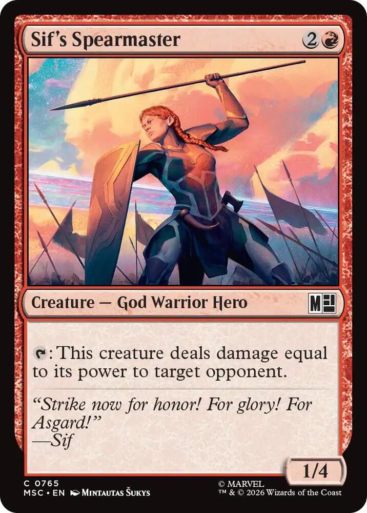 Sif's Spearmaster (765) (MSC)