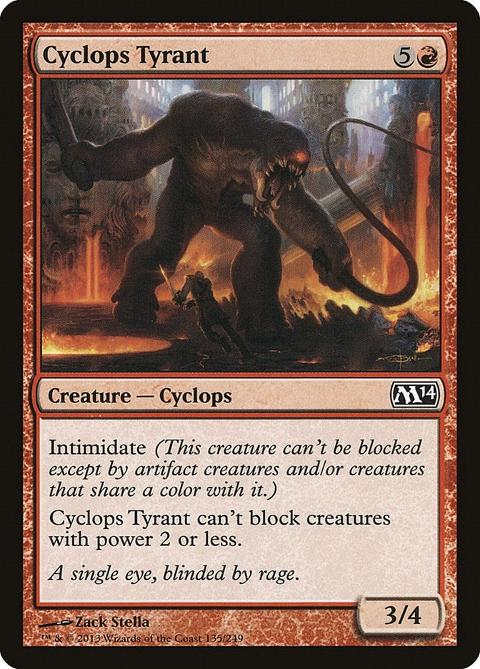 Image for Cyclops Tyrant (135) (M14) - Magic: The Gathering