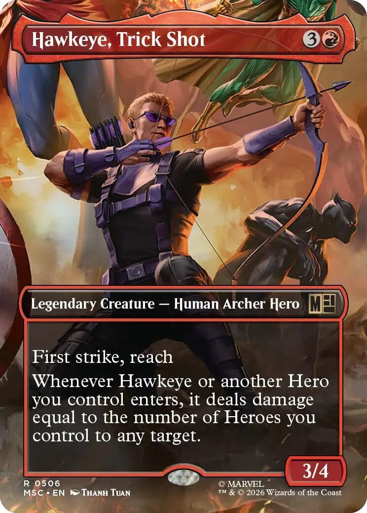 Hawkeye, Trick Shot (Borderless) (506) (MSC)