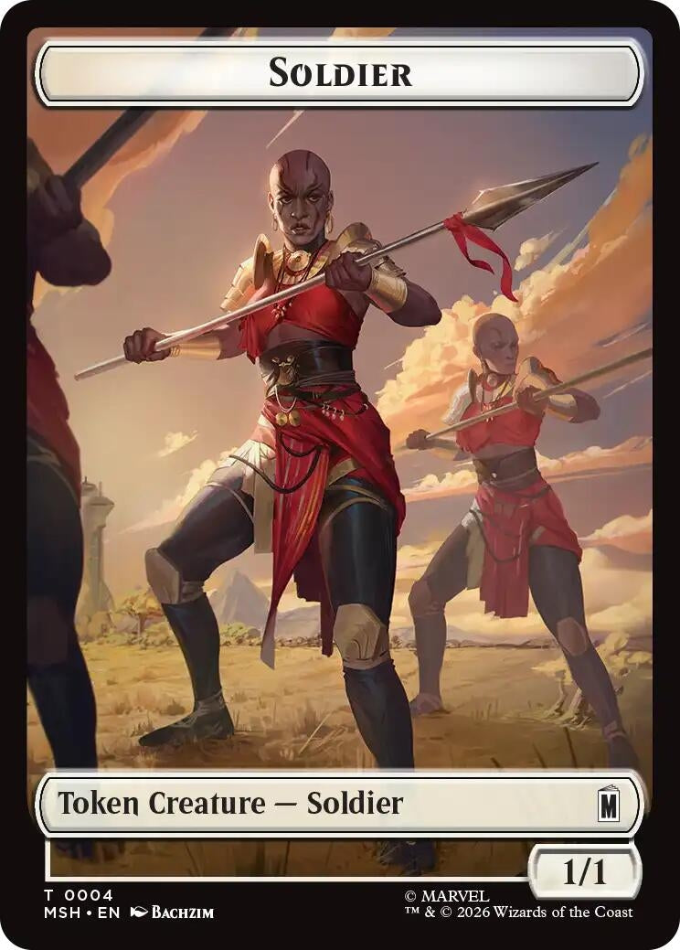 Image for Soldier // Copy Double-Sided Token (4 // 1) (MSC) - Magic: The Gathering