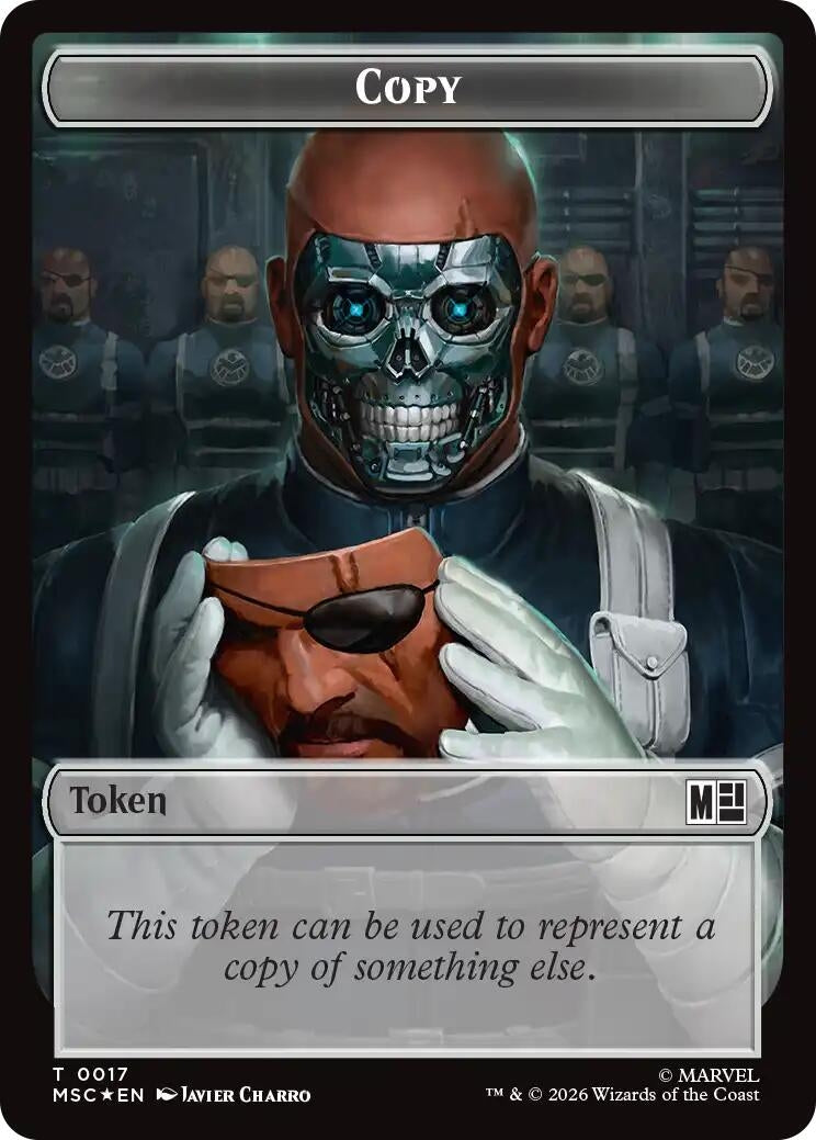 Image for Copy // Soldier Double-Sided Token (Surge Foil) (17 // 23) (MSC) - Magic: The Gathering