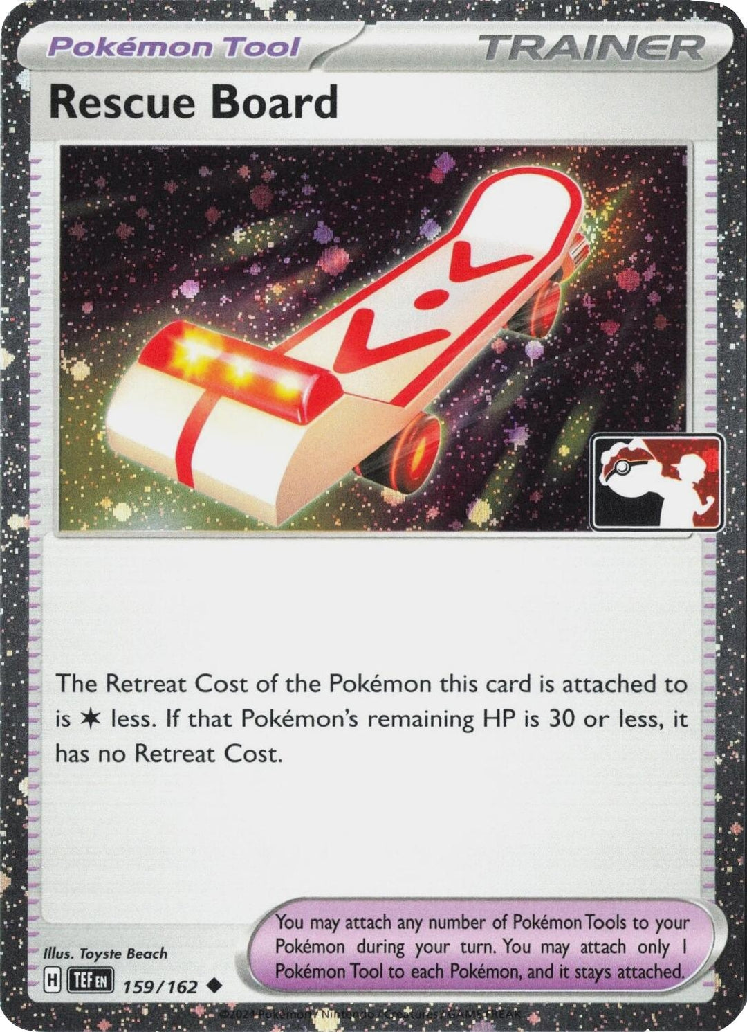 Image for Rescue Board - 159/162 (Cosmos Holo) (159/162) - Pokemon