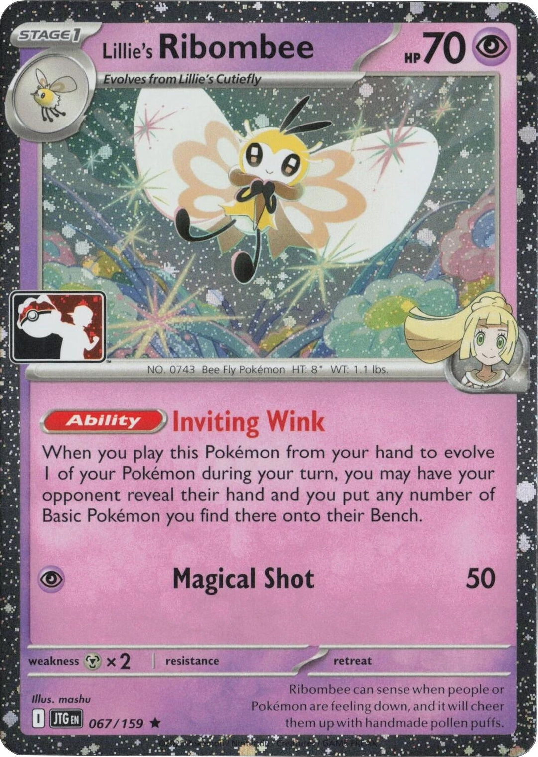 Image for Lillie's Ribombee - 067/159 (Cosmos Holo) (067/159) - Pokemon