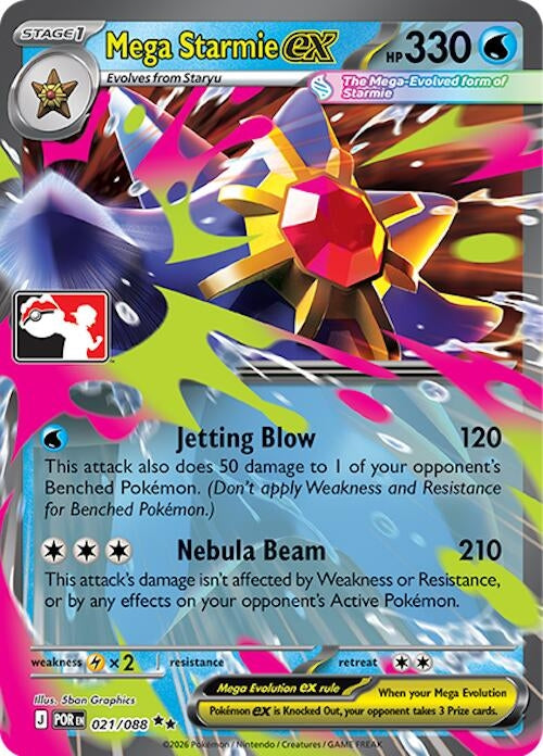 Image for Mega Starmie ex (021/088) - Pokemon
