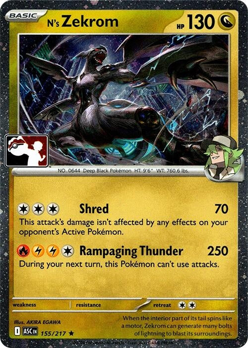 Image for N's Zekrom - 155/217 (Cosmos Holo) (155/217) - Pokemon