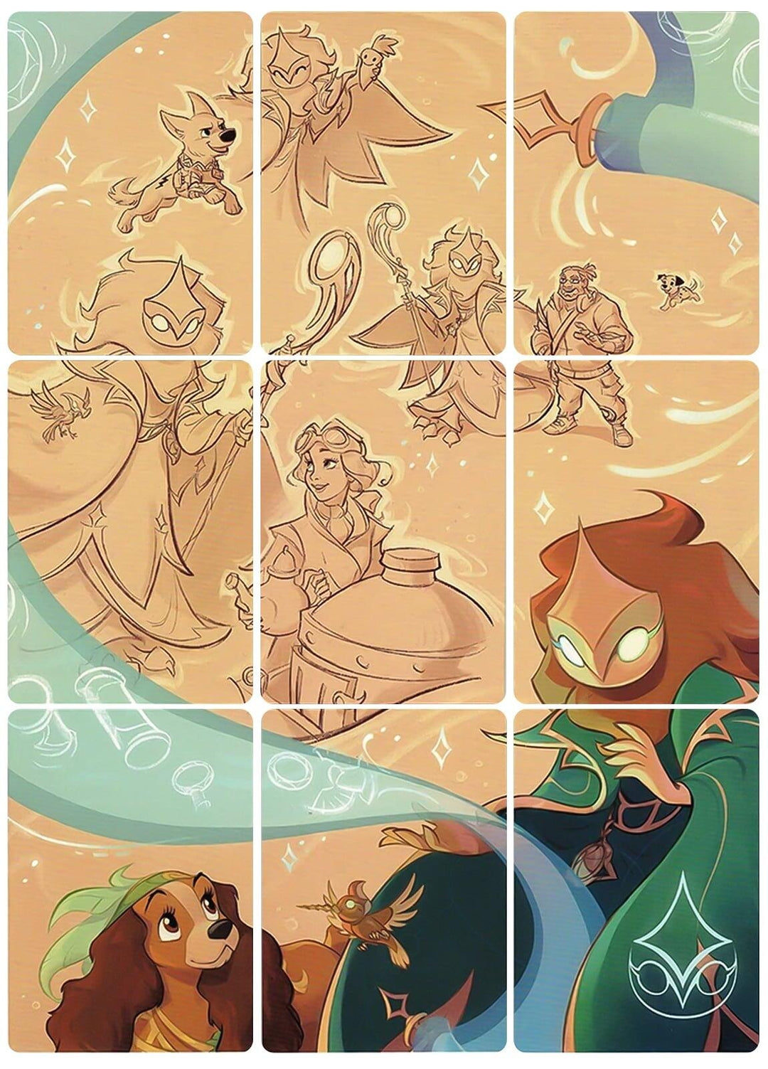 Image for Archazia's Island Puzzle Insert (Set of 9) (Version 2 of 2) - Disney Lorcana