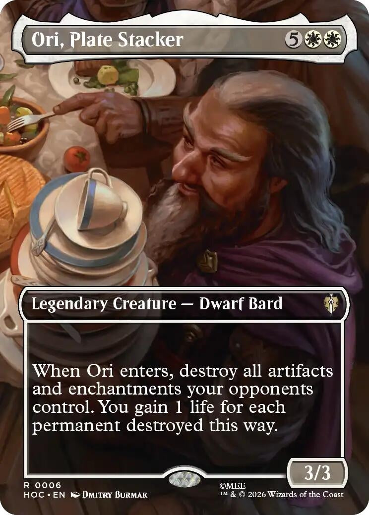 Image for Ori, Plate Stacker (Borderless) (6) (HOC) - Magic: The Gathering