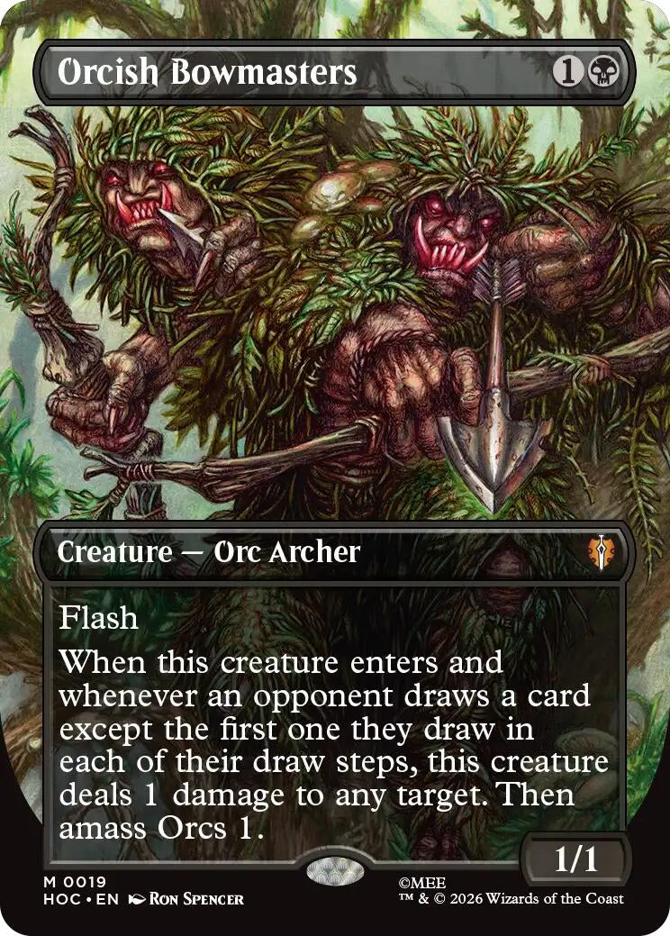 Image for Orcish Bowmasters (Borderless) (19) (HOC) - Magic: The Gathering