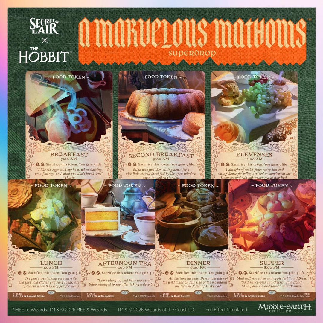 Image for Secret Lair Drop: Secret Lair x The Hobbit: Second Breakfast and Beyond - Traditional Foil Edition - Magic: The Gathering