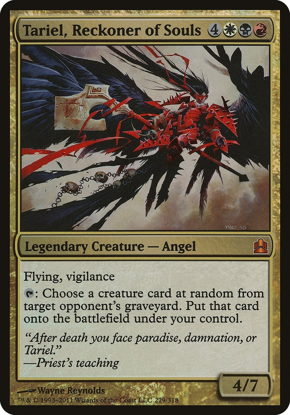 Image for Tariel, Reckoner of Souls (Commander) (229) - Magic: The Gathering