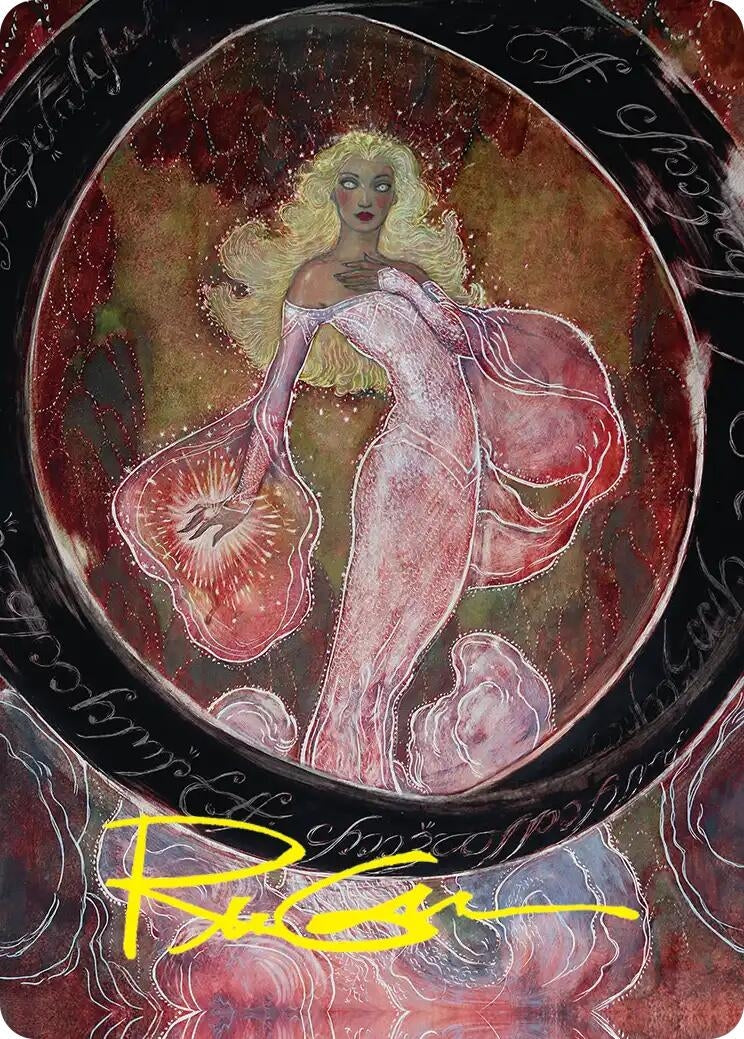 Image for Galadriel's Dismissal Art Card (Gold-Stamped Signature) (29) (ASHOB) - Magic: The Gathering