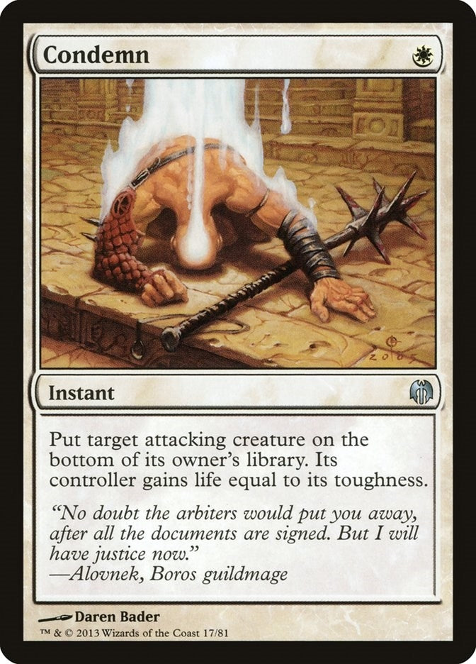 Image for Condemn (17) - Magic: The Gathering