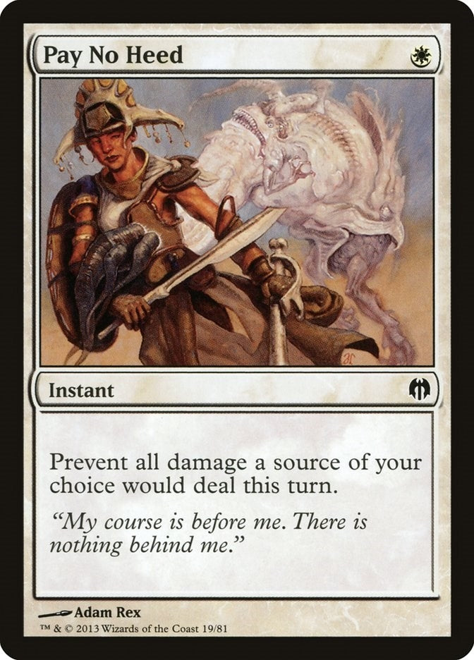 Image for Pay No Heed (19) - Magic: The Gathering