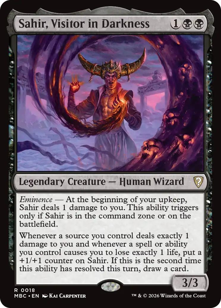 Image for Sahir, Visitor in Darkness (18) (MBC) - Magic: The Gathering