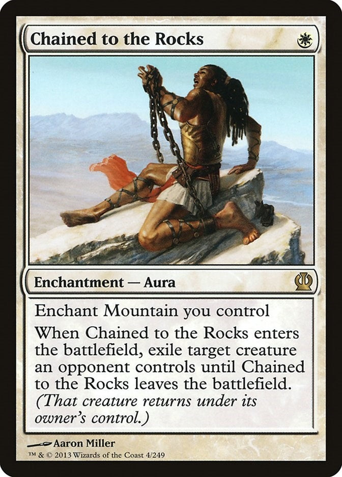 Image for Chained to the Rocks (4) (THS) - Magic: The Gathering