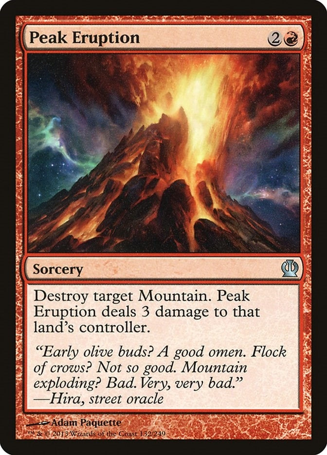 Image for Peak Eruption (132) (THS) - Magic: The Gathering