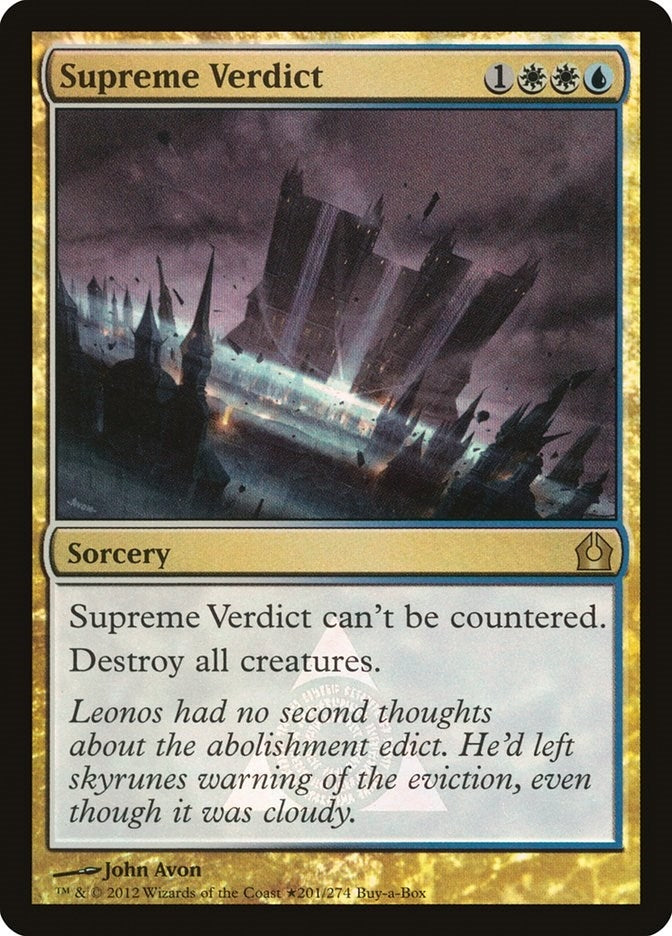 Image for Supreme Verdict (201) (BABP) - Magic: The Gathering