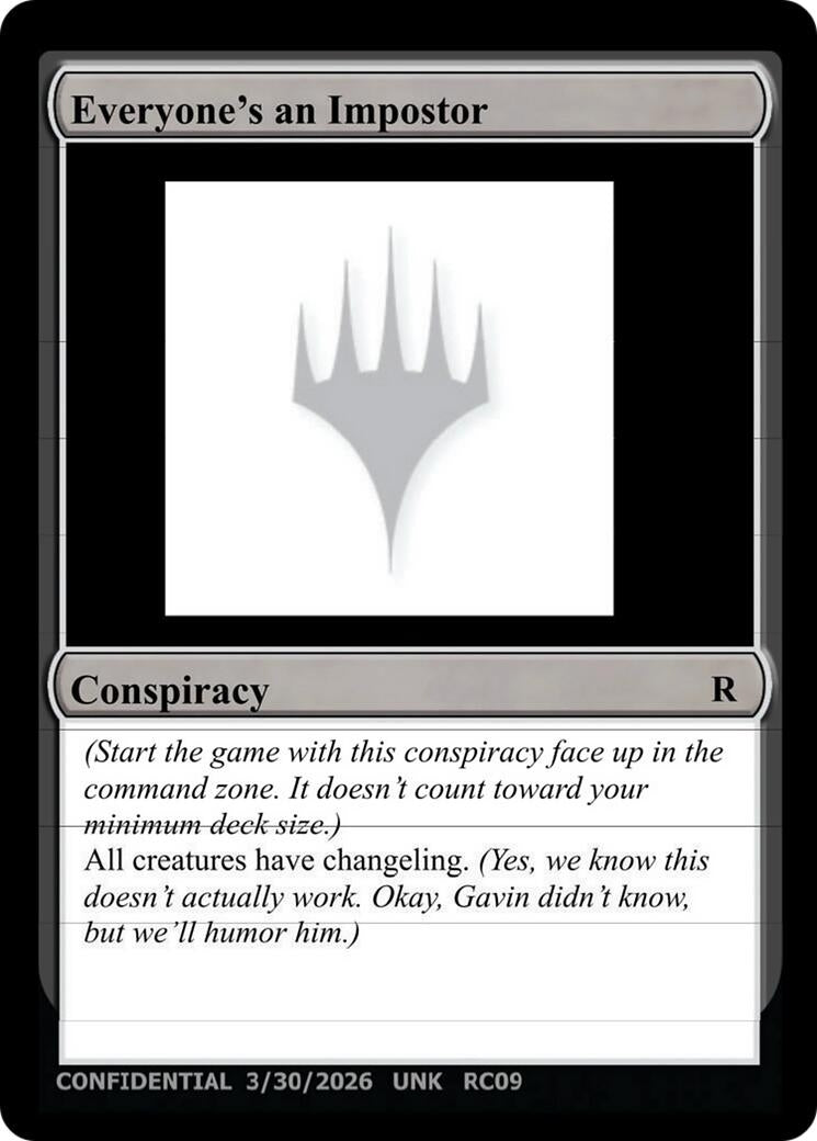 Image for Everyone's an Imposter (UNK) - Magic: The Gathering