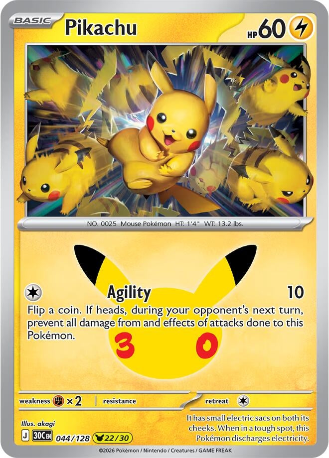 Image for Pikachu (044/128) (30C) - Pokemon