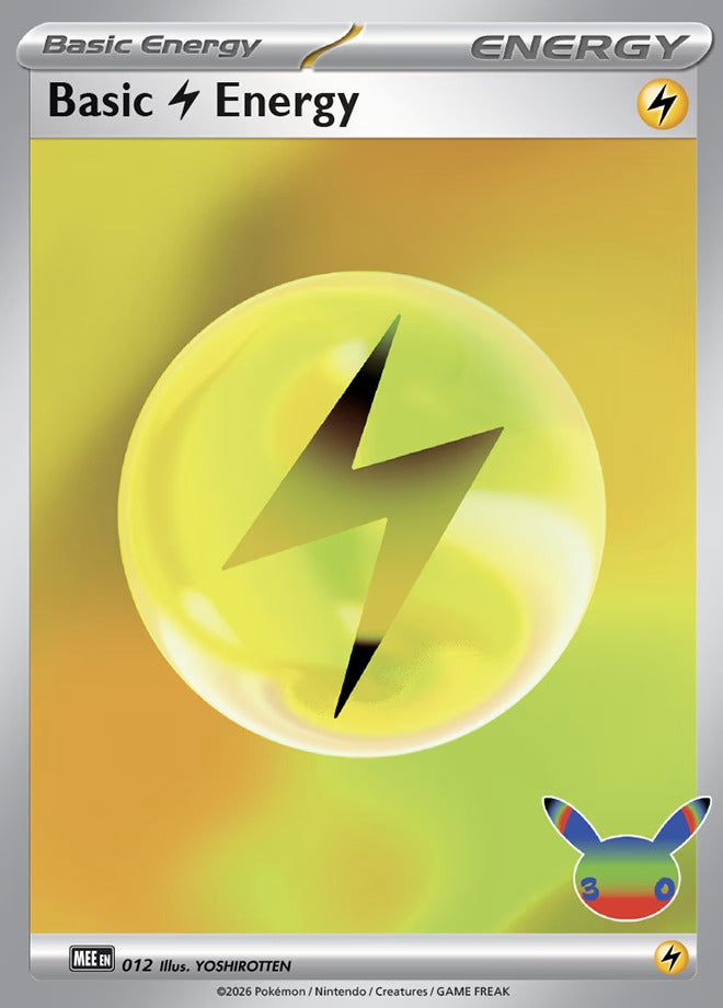 Image for Basic Lightning Energy - 012 (30th Celebration) (MEE) - Pokemon
