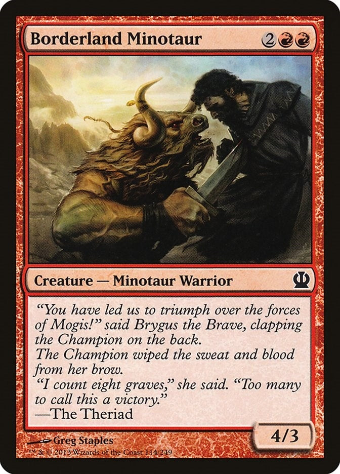 Image for Borderland Minotaur (114) - Magic: The Gathering
