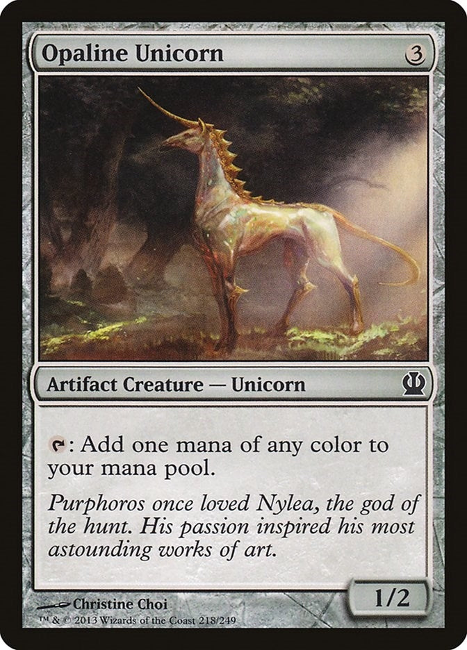 Image for Opaline Unicorn (218) (THS) - Magic: The Gathering