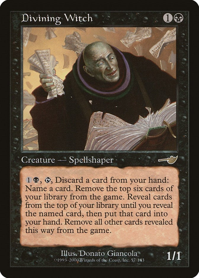 Image for Divining Witch (57) - Magic: The Gathering