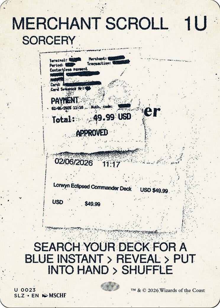 Image for Merchant Scroll (0023) (23) (SLZ) - Magic: The Gathering