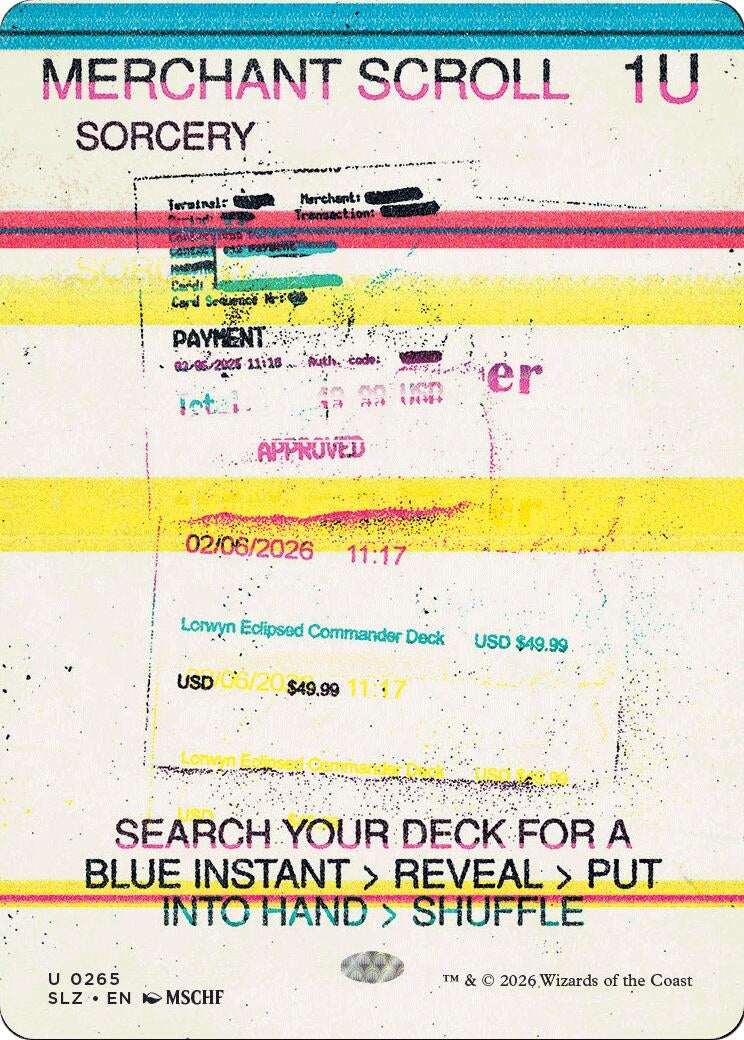 Image for Merchant Scroll (0265) (265) (SLZ) - Magic: The Gathering