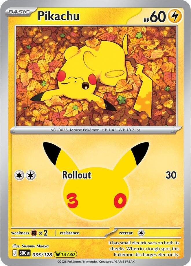 Image for Pikachu (035/128) (30C) - Pokemon