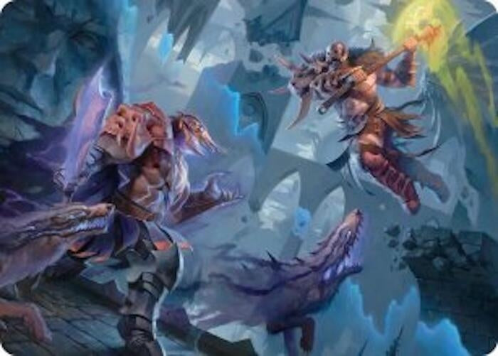 Image for Garruk, Veiled Butcher // Garruk, Curse Breaker Art Card (32) (ASFRA) - Magic: The Gathering