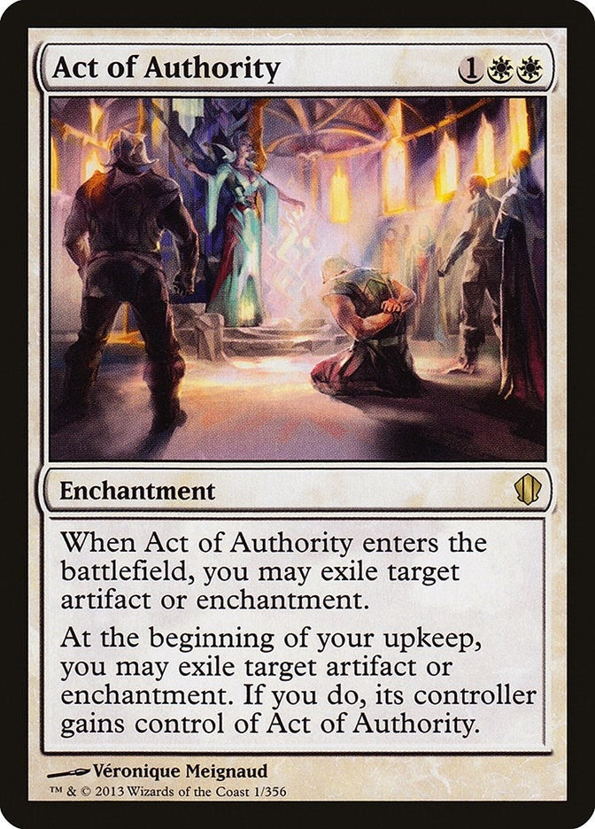 Image for Act of Authority (1) (C13) - Magic: The Gathering