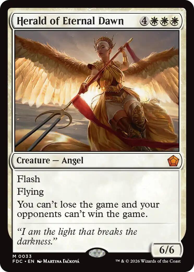 Image for Herald of Eternal Dawn (33) (FDC) - Magic: The Gathering